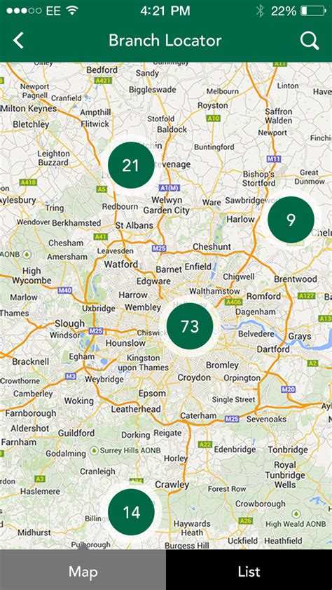 Branch locator .